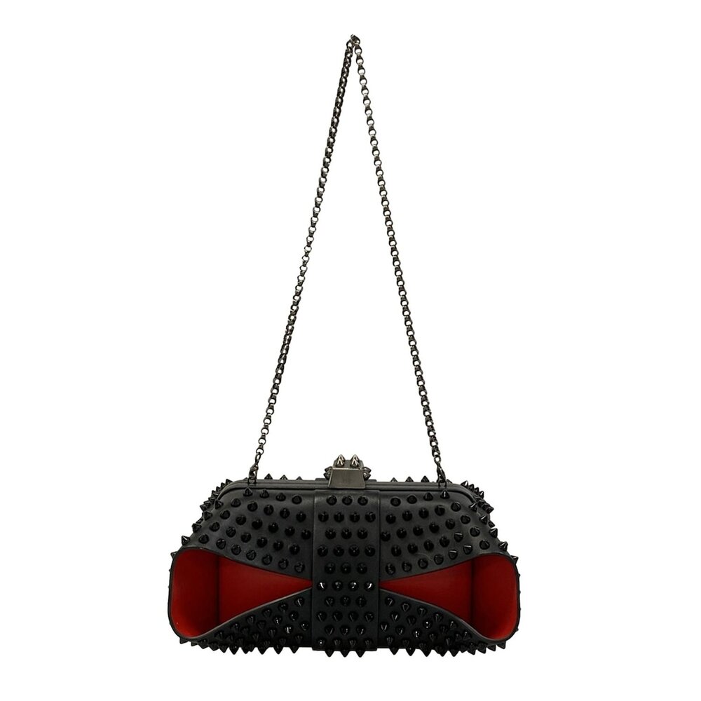 Christian Louboutin Shoulder Bag Black Red